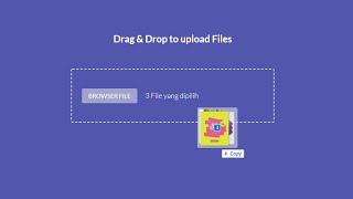 Drag and Drop Upload File Javascript | Drag and Drop Upload File HTML CSS - mandan koding