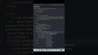 How to Create a Filter List with JavaScript #html #css #create  #javascript #filter #list #shorts