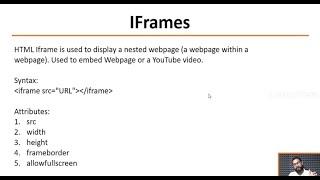 IFRAME and File Path in HTML . What is iframe in HTML and what is it used for ? HTML Session :- 07