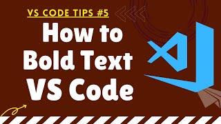 How to Change Font Weight in Visual Studio Code | How to Bold Text in Visual Studio Code