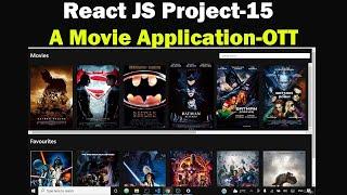 React JS Project 15 A Movie Application-OTT -React, Omdb API, React Hooks, Bootstrap