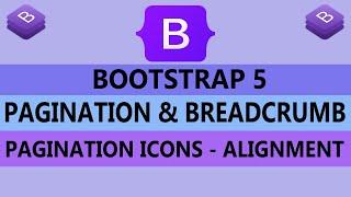 21 -  Pagination In Bootstrap 5 - Bootstrap Breadcrumb - Pagination Icons - Bootstrap (Hindi / Urdu)