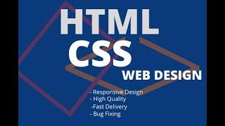 How To Create Effective HTML5 CSS3 Web Design Gig On Fiverr | Rashel_Mahomud