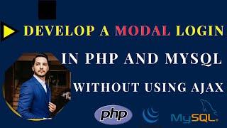 Complete tutorial on developing a Bootstrap modal login form in PHP and MySQL without Ajax