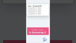 Table classes in bootstrap 5  | power of bootstrap 5