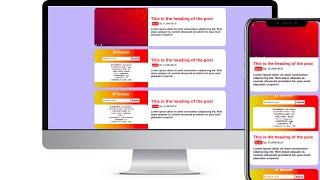 Create a Responsive Blog card using HTML and CSS