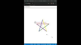 Python Draw Star Using Turtle Graphics #python