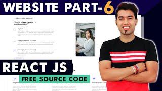 ???? React Firebase JS Website Tutorial In Hindi #6: About Us API & Section Completed In React | 202