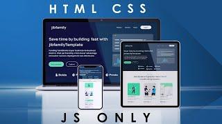 How To Make A Website Using HTML , CSS & JS | Full Responsive Website Design Step by Step