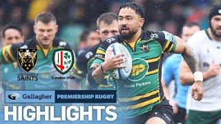 Northampton v London Irish - HIGHLIGHTS | Tense Clash With Late Drama |Gallagher Premiership 2021/22