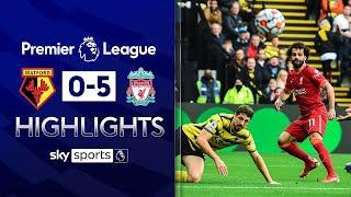 Salah scores STUNNER as Firmino hits hat-trick! | Watford 0-5 Liverpool | Premier League Highlights