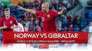 Haaland hits hat trick! | Norway 5-1 Gibraltar | World Cup Qualifier Highlights