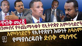 [ጥብቅ መረጃ] አምባሳደሮች የኢትዮጵያን እውነት የማያስረዱበት ሚስጥር | በሙስና የተጨማላቁት የኢትዮጵያ አምባሳደሮች