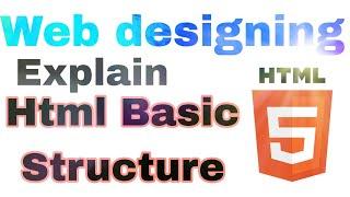 html basic structure in vs code// web designer// html5 explain//