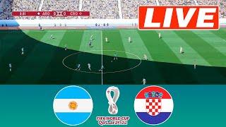 Argentina vs Croatia LIVE | FIFA World Cup Qatar 2022 - Semifinal | Match Today - eFootball PES 21