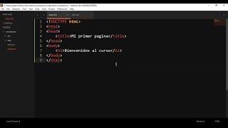 Instalación y configuración de (HTML5 y CSS)