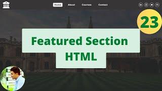 Venella Project Featured Section Html | Html Css JavaScript Project #html #css - Ep23