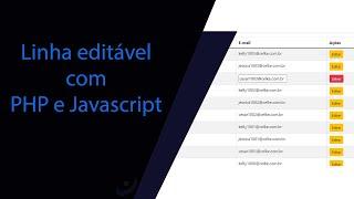 Como criar o formulário editar no listar com PHP e JavaScript