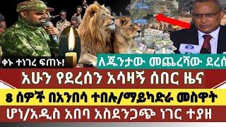 ሰበር መረጃ:8 ሰዎች በአንበሳ ተበሉ/አዲስ አበባ ላይ ፖሊስ አስደንጋጭ ነገር ያዘ/ማይካድራ ላይ መስዋት ሆነ/የመጨረሻ ቀን ተነገረ/ጁንታው አበቃለት-መንግስት