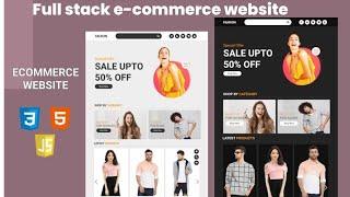 How to Make an E-Commerce Website Step by step | HTML,CSS,JS | Part 1 @Technical Ma’am