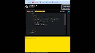 b and i elements in HTML | HTML Basics | #shorts #short_video #html #html5 #css #coding #web #js