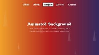 Animated Background with Pure CSS and HTML | No Javascript No Jquery