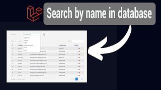 Search by name in Laravel from database | Basic