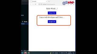 How to Add Paragraph Text With JavaScript | How to Append Text in JavaScript #shorts