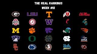 The REAL College Football Rankings... (WEEK #12)