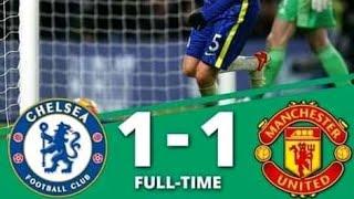 Manchester United v Chelsea 1-1 Premier League Highlights