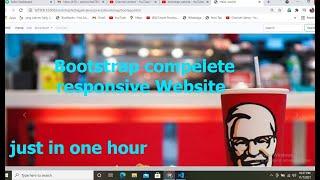 Create a Complete Responsive Website using Bootstrap