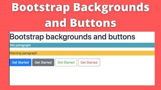 Bootstrap Backgrounds and Buttons | CCBP Static Website Coding Test 1 Question Answer | Bootstrap