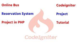 Online bus reservation system project in php codeigniter project tutorial in hindi Part 6