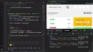 #130 Implementing Transfers | Javascript Tutorial For Beginners