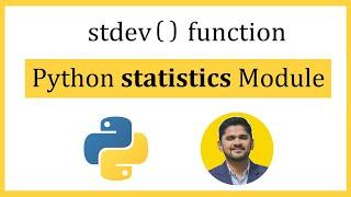 Python stdev() function | statistics module