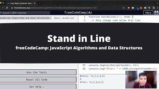 Stand in Line (Basic JavaScript) freeCodeCamp tutorial