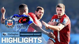 Bath v Saracens - HIGHLIGHTS | 10 Tries in Huge Victory! | Gallagher Premiership 2021/22