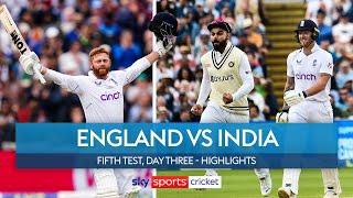 Bairstow hits magnificent knock but India in driving seat | England v India | Day 3 Highlights