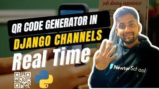 QR code generator using Python Django | Generate real time QR code | Django channels project