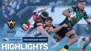 Northampton v Leicester - HIGHLIGHTS | Two Tries for Nemani Nadolo! | Gallagher Premiership 2021/22