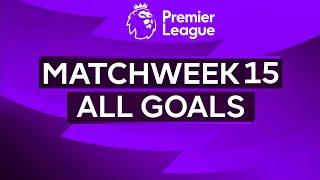 Premier League Matchweek 15 (All Goals) ● English Commentary