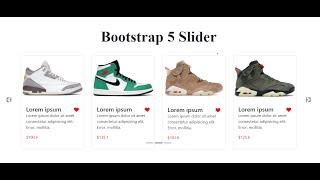 Slider Bootstrap 5 | Create a Product Slider Using Bootstrap 5.