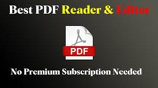 Free PDF Reader & PDF editor for windows l best pdf editor in 2021l #study