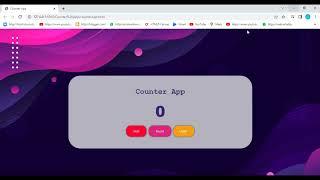 JavaScript Counter App Project for Beginners  HTML CSS and JavaScript