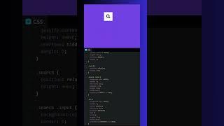 Hidden Search Widget using of html css #html #code