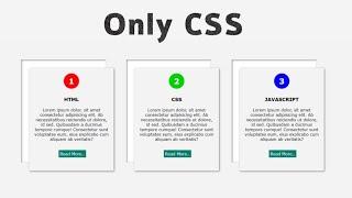 Beautiful Cards Design Using CSS Only | Cards Design | Code with Nizami.