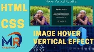 Image Hover Text Overlay vertical effect with html css  |  CSS div image hover jpg