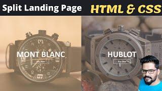 Split Products Landing Page | HTML CSS Tutorial 2022 | NAVEEN SAGGAM