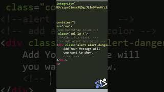 Alert Box Using Bootstrap V5 | Alert dismiss on click | #codefordesign #bootstrap5 #alert