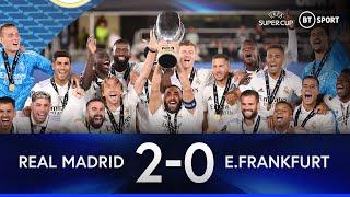 Real Madrid vs Frankfurt (2-0) | Los Blancos Claim Fifth Super Cup Crown! | Highlights